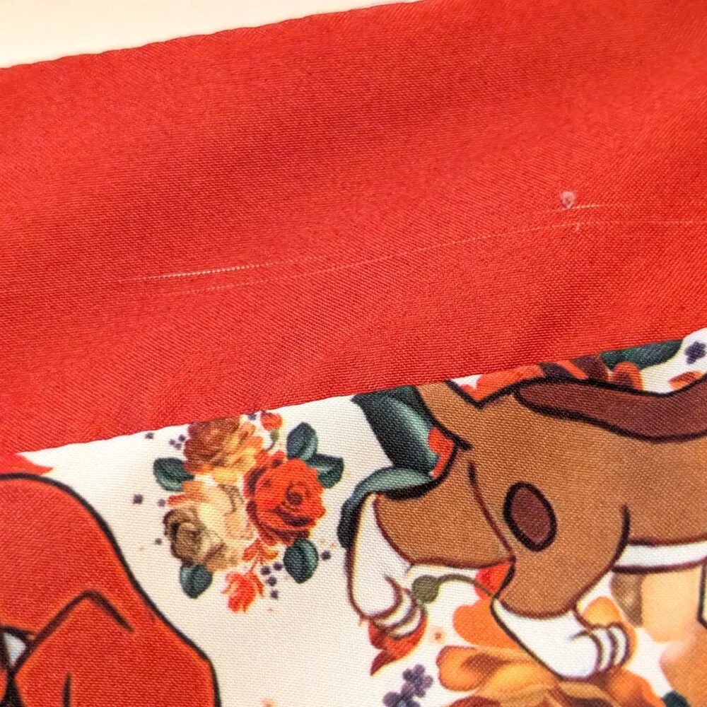 Disney Womens Size L Fox And The Hound We'll Always Be Friends Skater Skirt - Picture 5 of 8